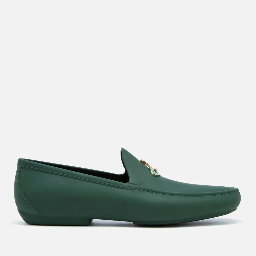 Vivienne Westwood MAN Men's Orb Moccasin Shoes - Dark Green Image 1