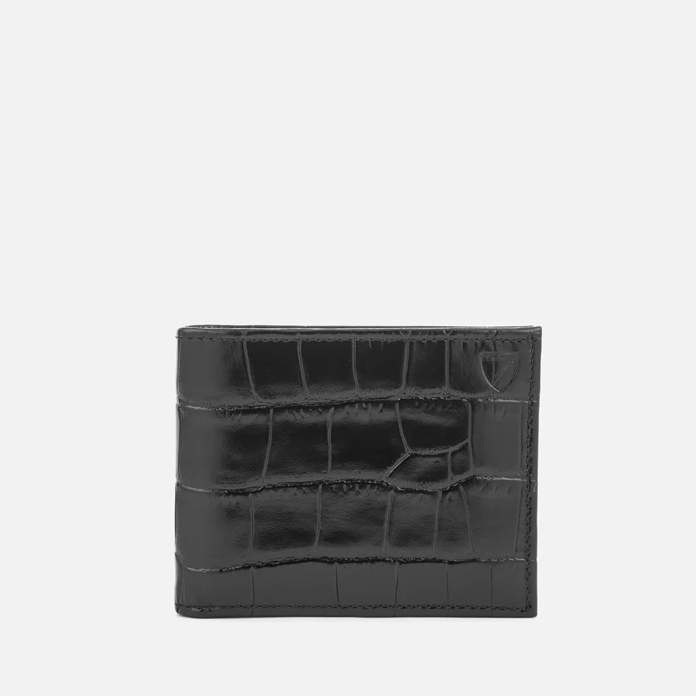 Aspinal of London Men's Billfold Wallet - Black/Cobalt Image 1