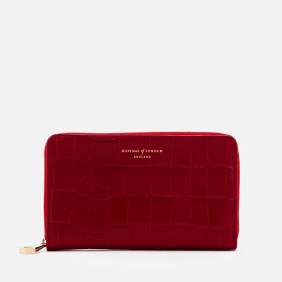 Aspinal of London Women's Continental Midi Purse - Red