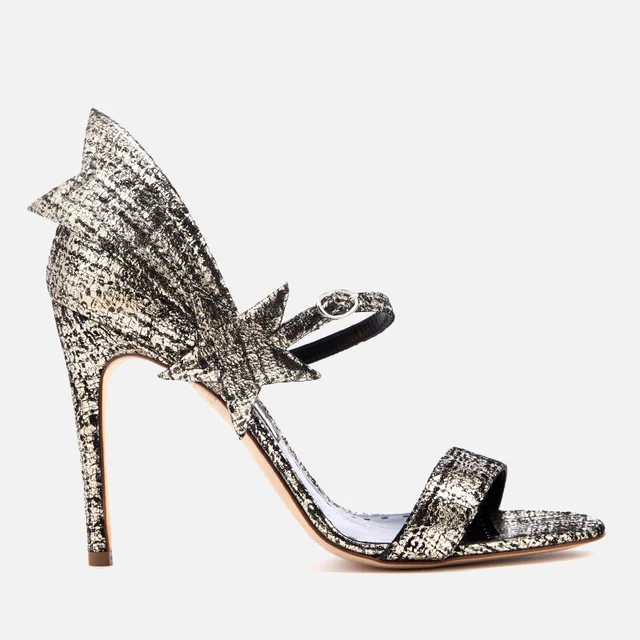 Rupert Sanderson Women's Starfire Heeled Sandals - Platinum Tweed Laminate