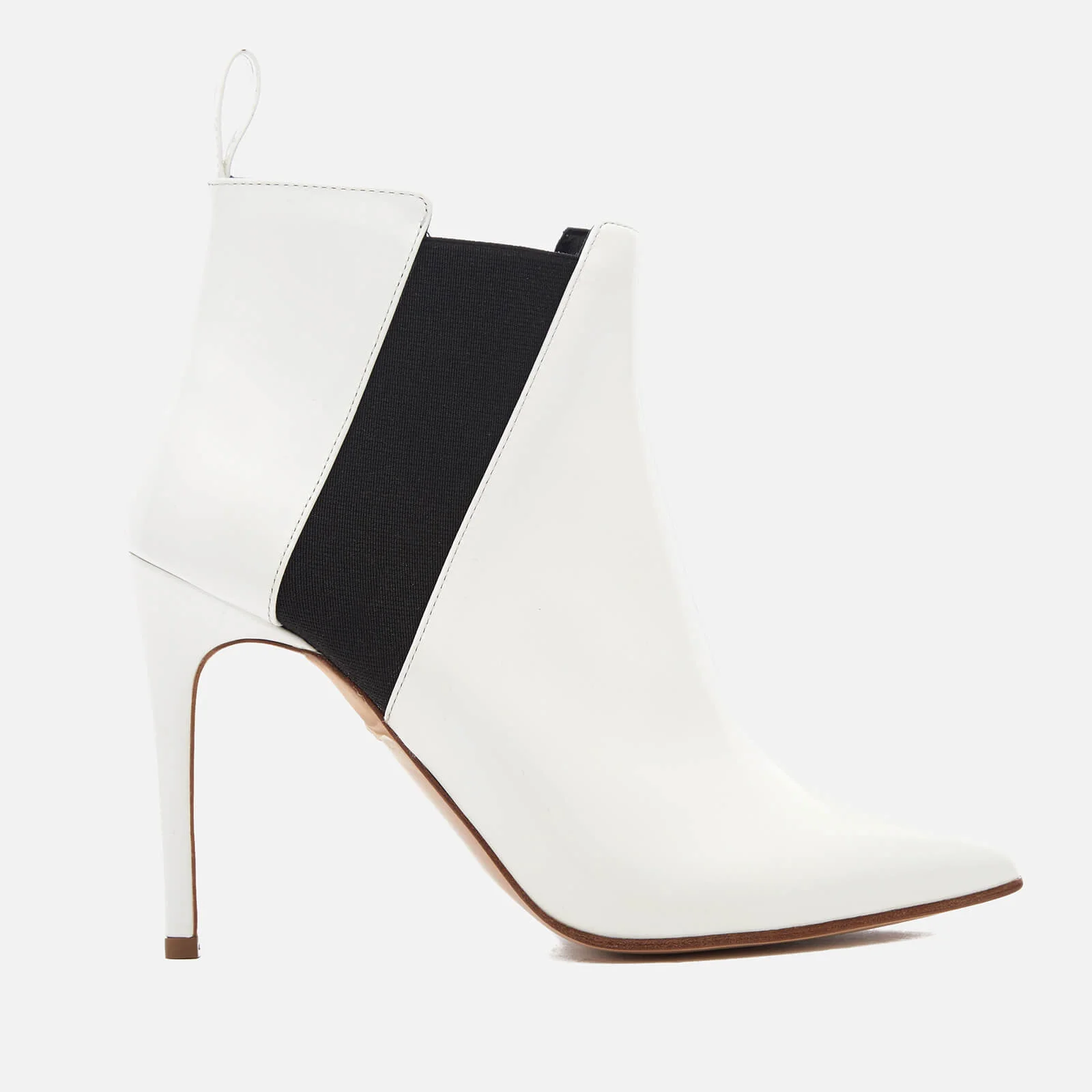 Rupert Sanderson Women's Critic Patent Heeled Shoe Boots - White Image 1