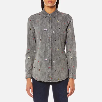 Maison Scotch Women's All-Over Embroidered Shirt - Combo B