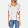 Maison Scotch Women's Basic T-Shirt with Heart Print - Off White - Image 1