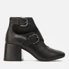 MM6 Maison Margiela Women's Double Buckle Heeled Ankle Boots - Black - Image 1