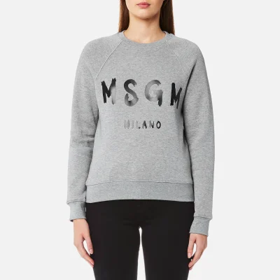 MSGM Women's Logo Sweatshirt - Grey