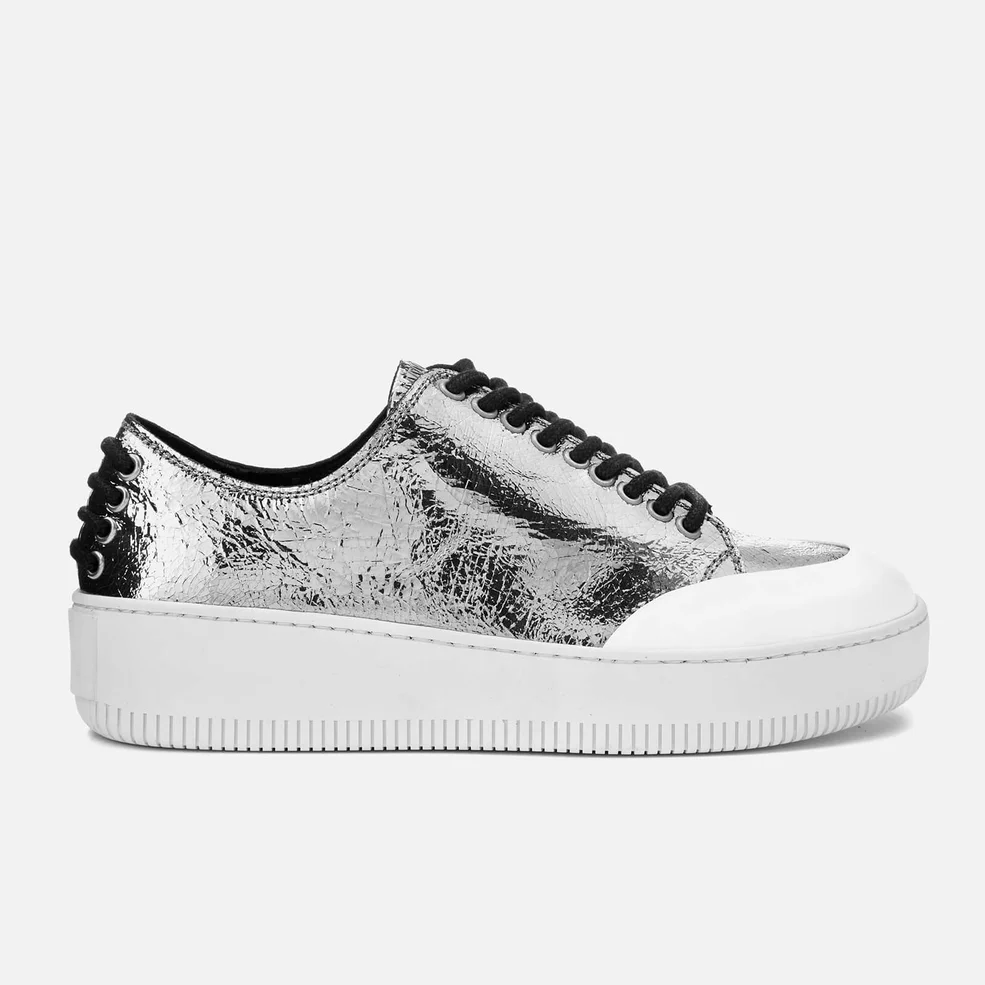 McQ Alexander McQueen Women's Netil Eyelet Low Trainers - Silver Image 1