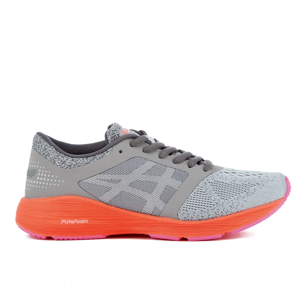 Asics Running Women's Roadhawk FF Trainers - Carbon/Silver/Flash Coral Image 1