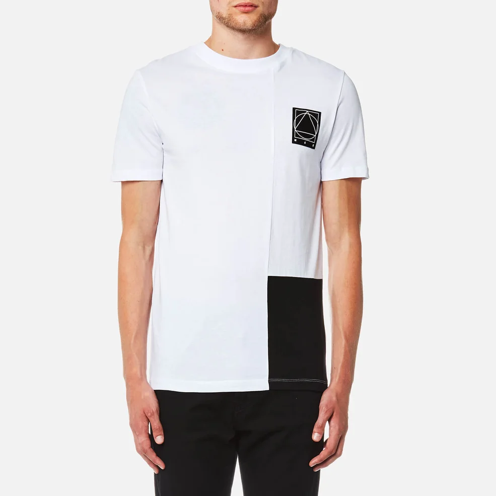 McQ Alexander McQueen Men's Colourblock Short Sleeve T-Shirt - Optic White Image 1