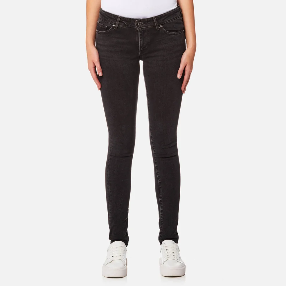 Levi's Women's 711 Skinny Jeans - Black Dove Image 1