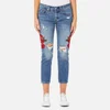 Levi's Women's 501 Cropped Taper Jeans - Custom Blues - Image 1