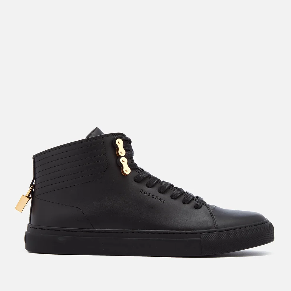 Buscemi Men's 100MM Link High Top Trainers - Black Image 1
