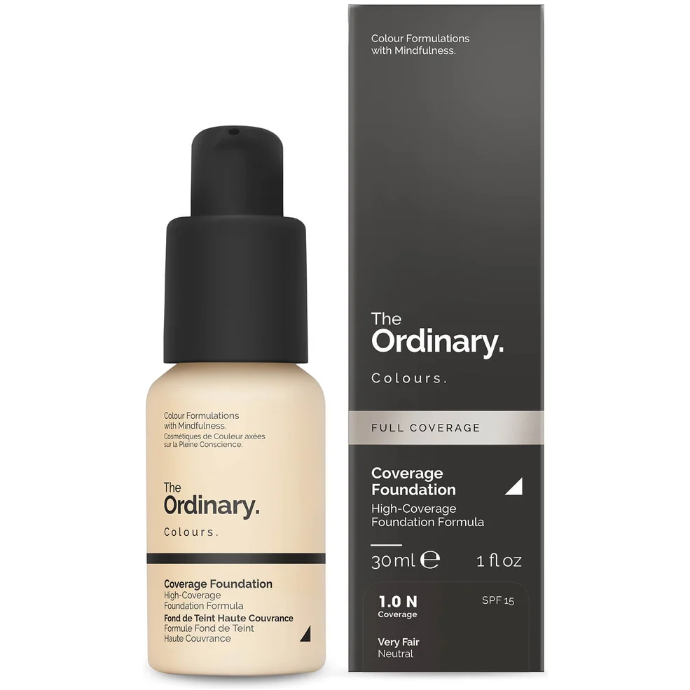 The Ordinary Coverage Foundation with SPF 15 by The Ordinary Colours 30ml (Various Shades) Image 1