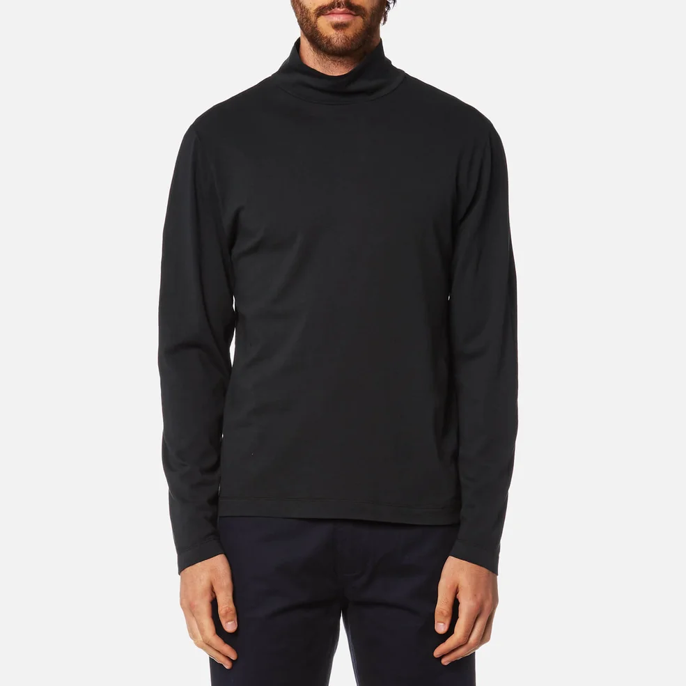 Our Legacy Men's Jersey Turtle Neck Sweatshirt - Black Army Jersey Image 1