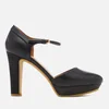 See By Chloé Women's Leather Platform Heeled Sandals - Nero - Image 1