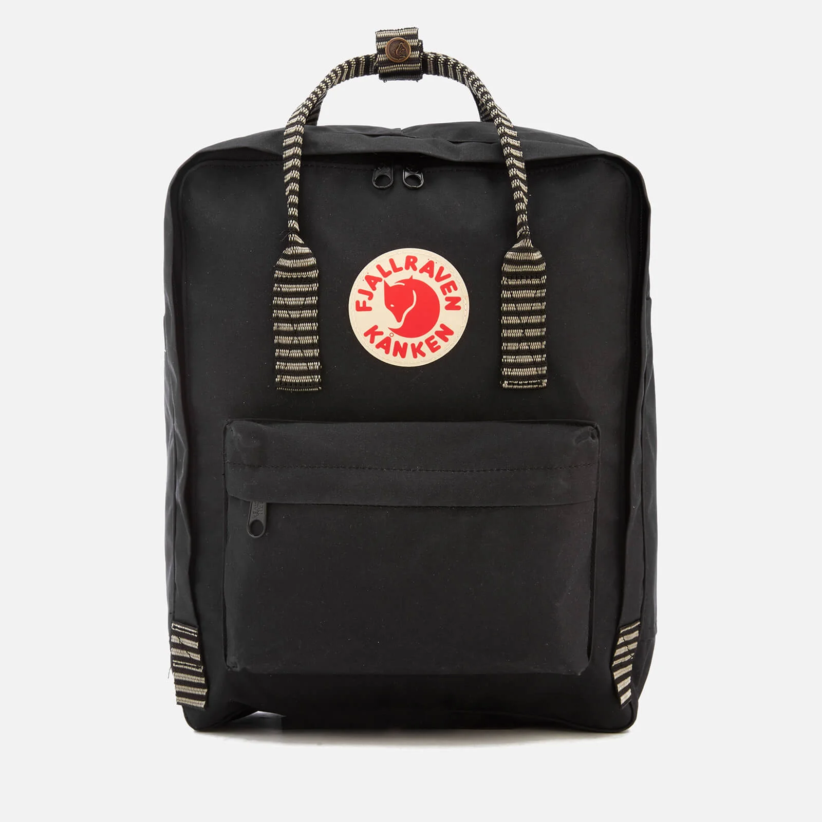 Fjallraven Kanken Backpack - Black/Striped Image 1