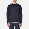 Lacoste Men's Welt Detail Sweatshirt - Navy Blue/Multico - Image 1