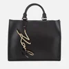 Karl Lagerfeld Women's K/Metal Signature Shopper Bag - Black - Image 1