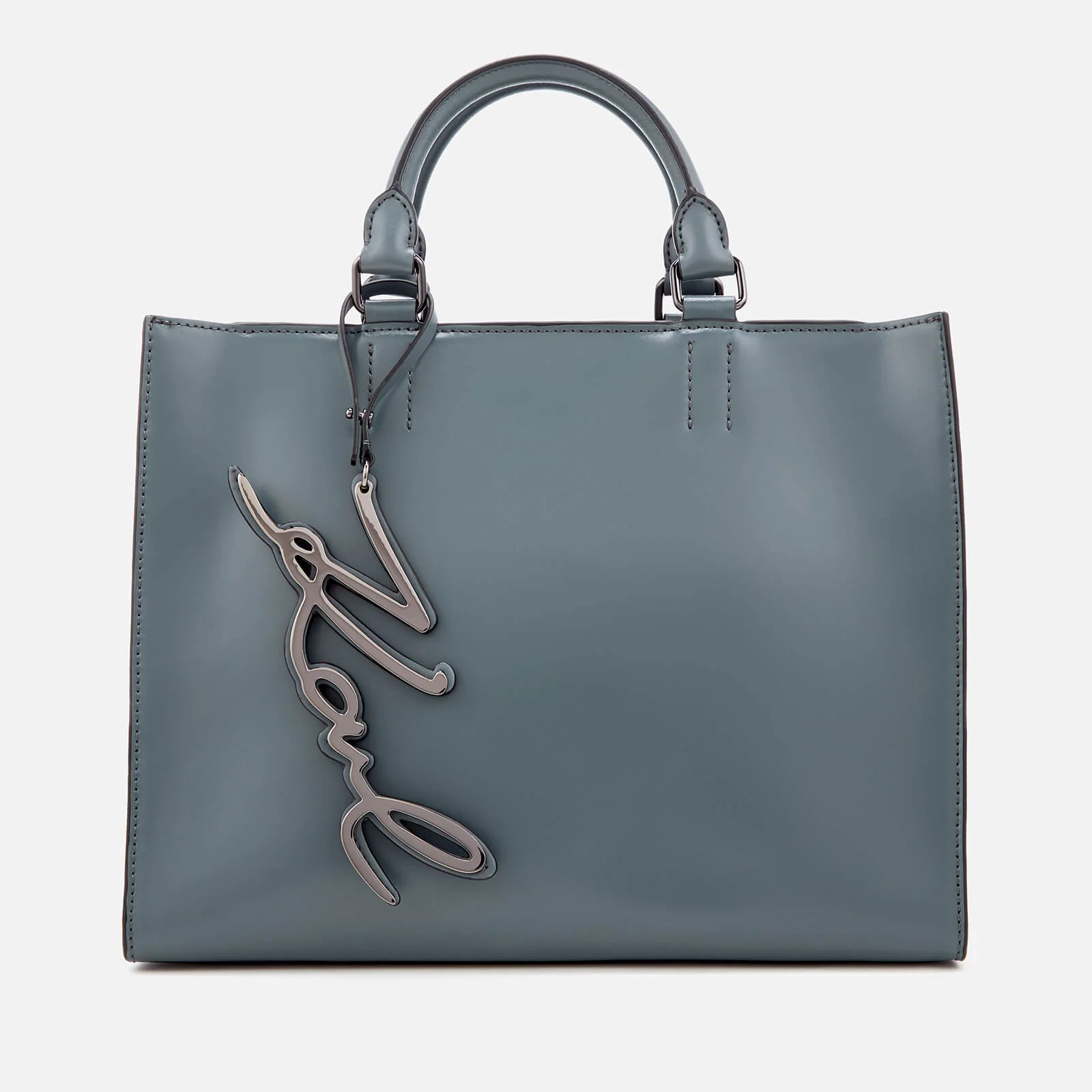 Karl Lagerfeld Women's K/Metal Signature Shopper Bag - Thunder Image 1