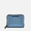 Karl Lagerfeld Women's K/Kool Small Zip Wallet - Metallic Light Blue - Image 1