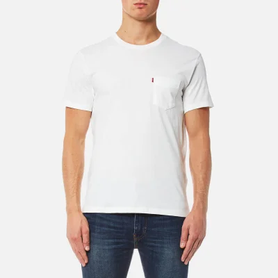 Levi's Men's Short Sleeve Set-In Sunset Pocket T-Shirt - Whitesmoke