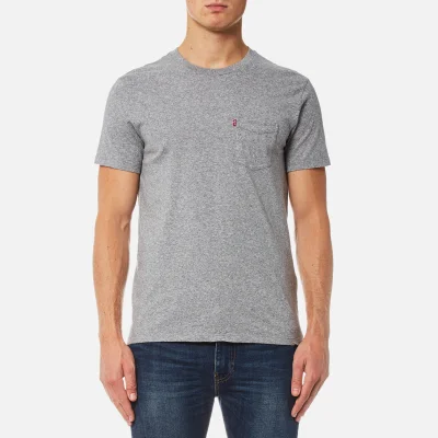 Levi's Men's Short Sleeve Set-In Sunset Pocket T-Shirt - Medium Grey Heather