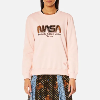 Coach Women's Velvet NASA Sweatshirt - Pale Pink