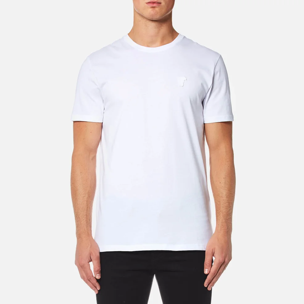 Versace Collection Men's Cotton Crew Neck T-Shirt - Bianco Lana Image 1