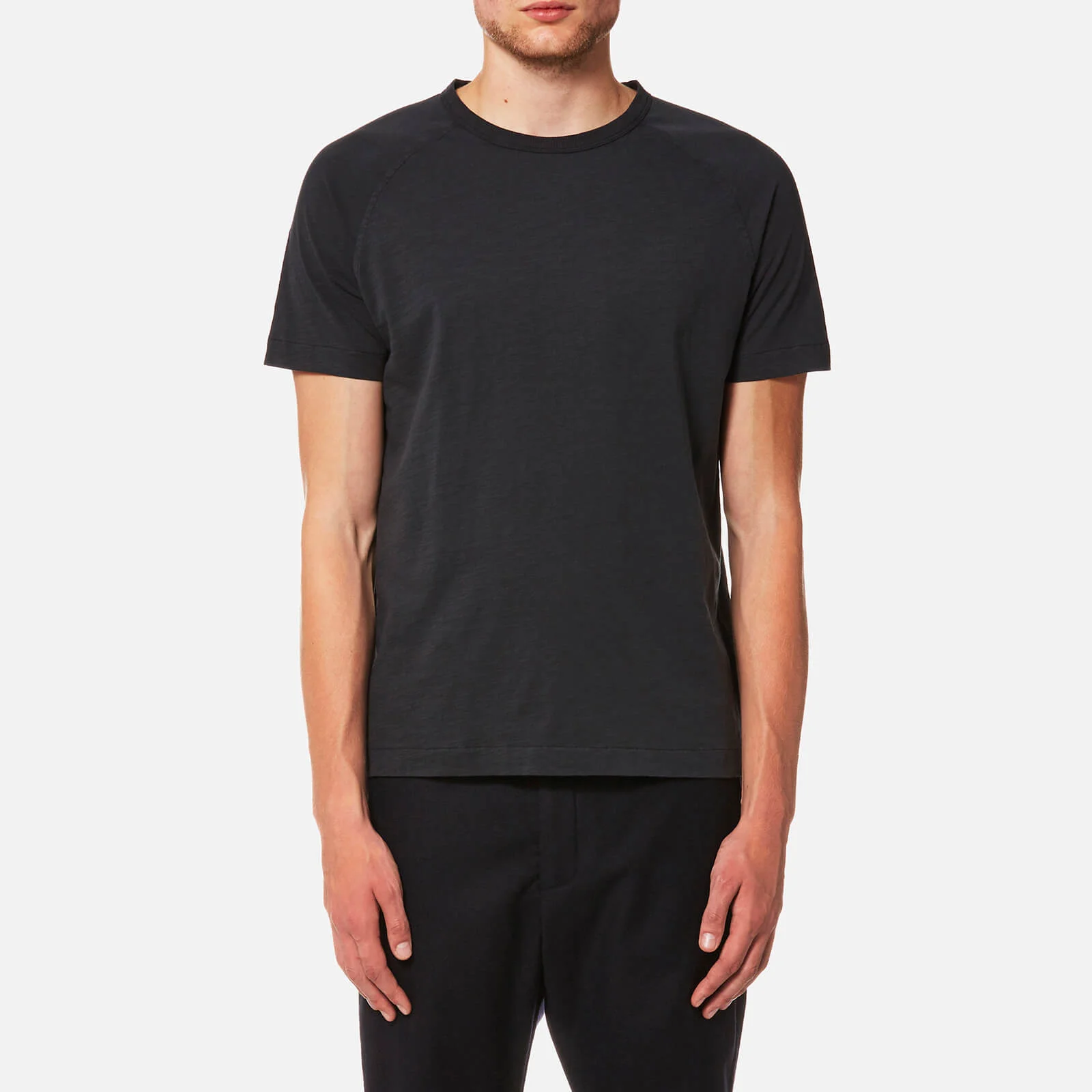 YMC Men's Television Raglan T-Shirt - Black Image 1