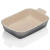 Le Creuset Stoneware Medium Heritage Rectangular Roasting Dish - 26cm - Flint - Image 1