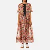 Ganni Women's Seneca Silk Dress - Multicolour - Image 1