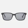 Moncler Men's Square Frame Sunglasses - Shiny Black/Green - Image 1