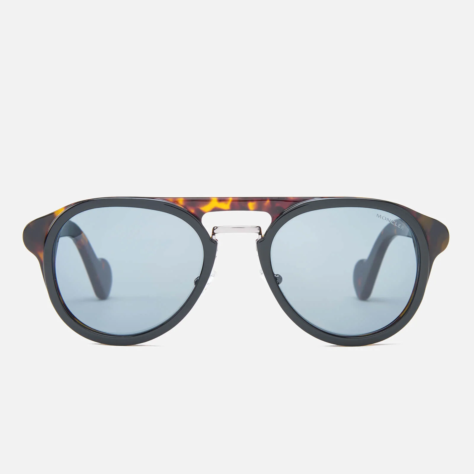 Moncler Men's Aviator Sunglasses - Black/Blue Image 1