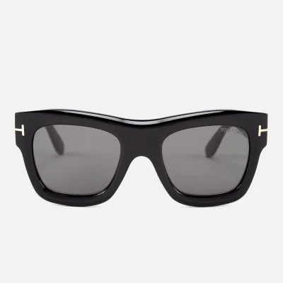 Tom Ford Men's Wagner Sunglasses - Shiny Black/Smoke