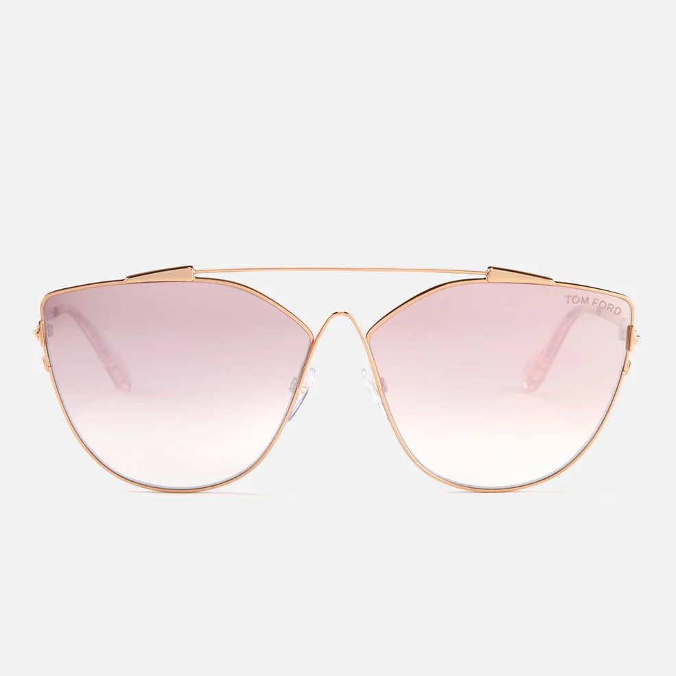 Tom Ford Women's Jacquelyn Sunglasses - Gold/Mirror Violet Image 1