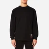 Alexander Wang Men's Slow and Steady Patch Long Sleeved T-Shirt - Black - Image 1