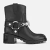 Marc Jacobs Women's Campbell Leather Embellished Biker Boots - Black - Image 1