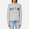MSGM Women's Graffiti Logo Sweatshirt - Grey - Image 1
