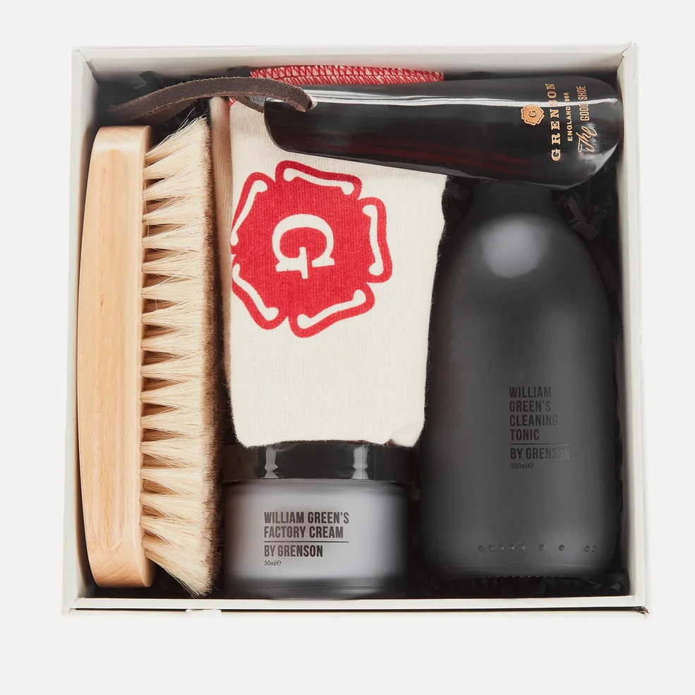 Grenson Shoe Care Cleaning Gift Set - Grey Image 1