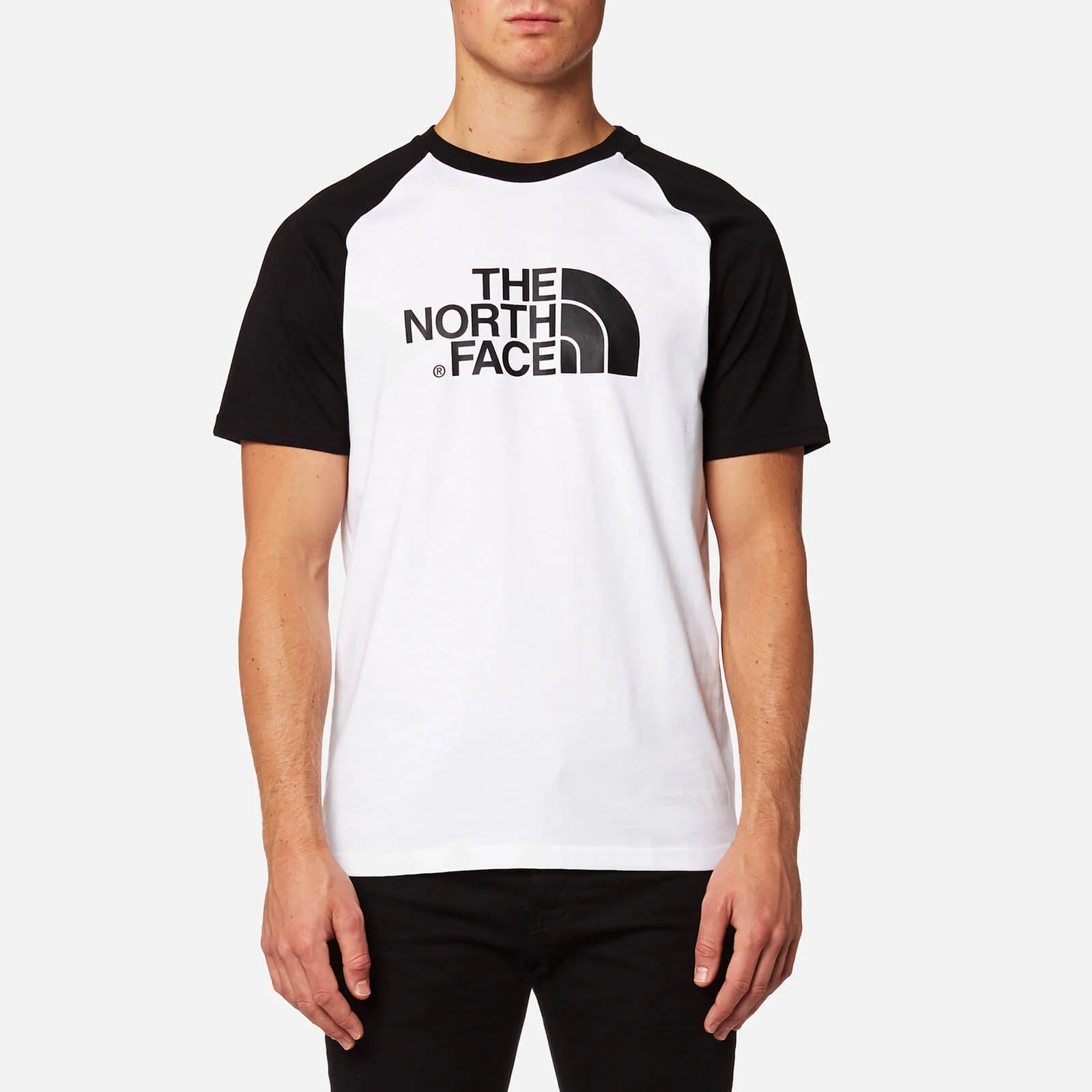 The North Face Men's Raglan Easy Short Sleeve T-Shirt - TNF White/TNF Black Image 1
