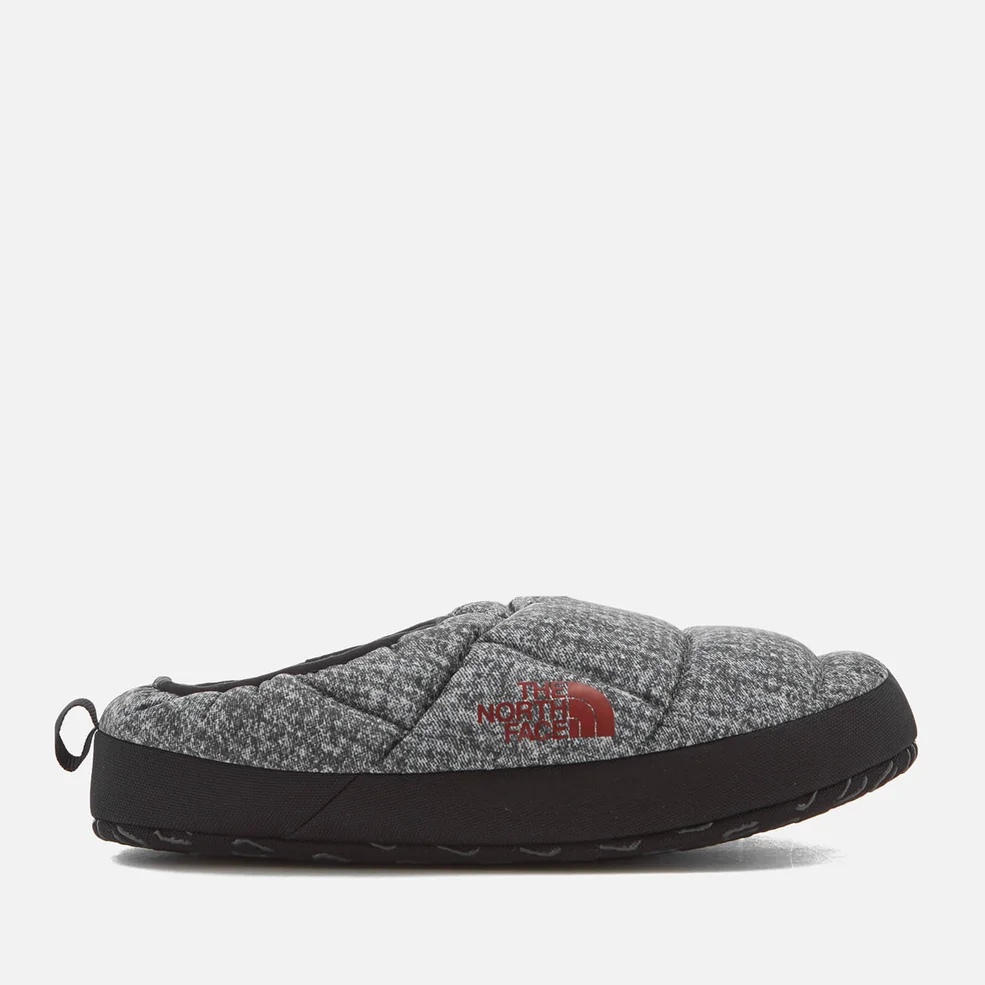 The North Face Men's NSE Tent Mule III Slippers - Phantom Grey Heather Print/Ketchup Red Image 1