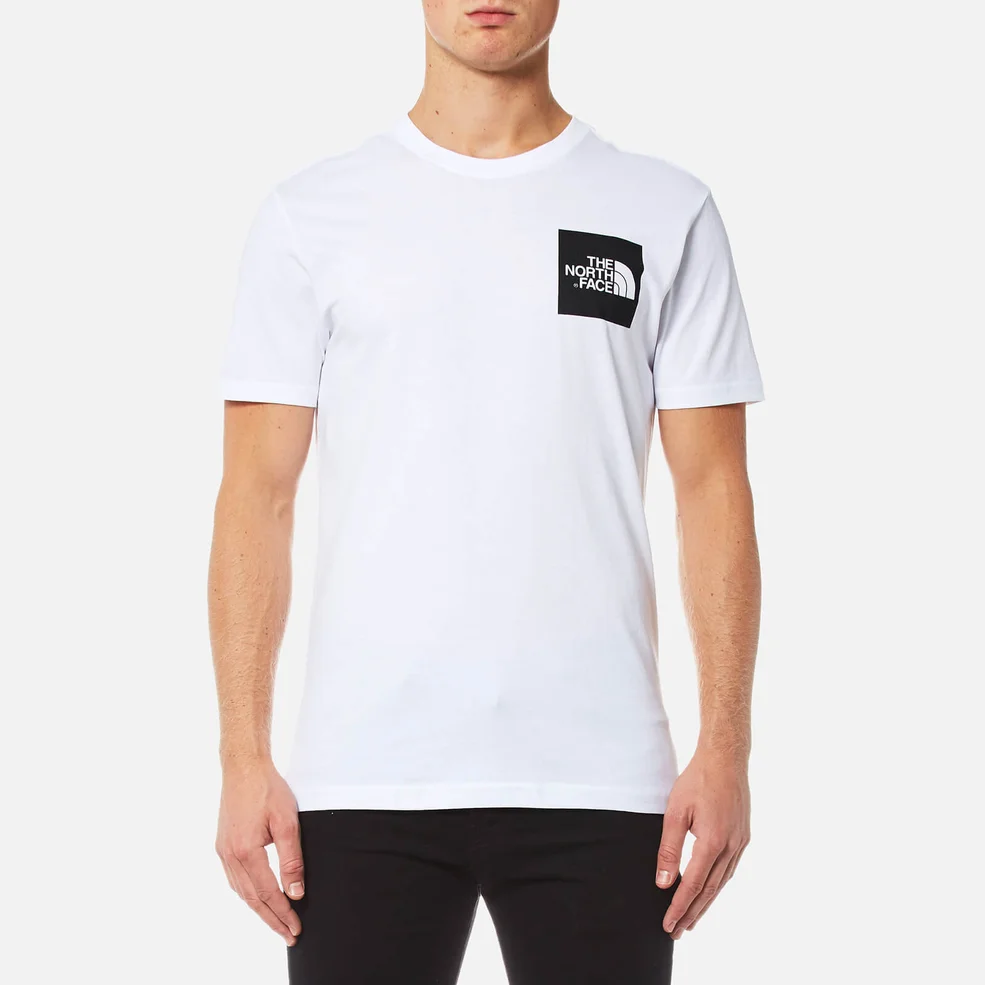 The North Face Men's Short Sleeve Fine T-Shirt - TNF White/TNF Black Image 1