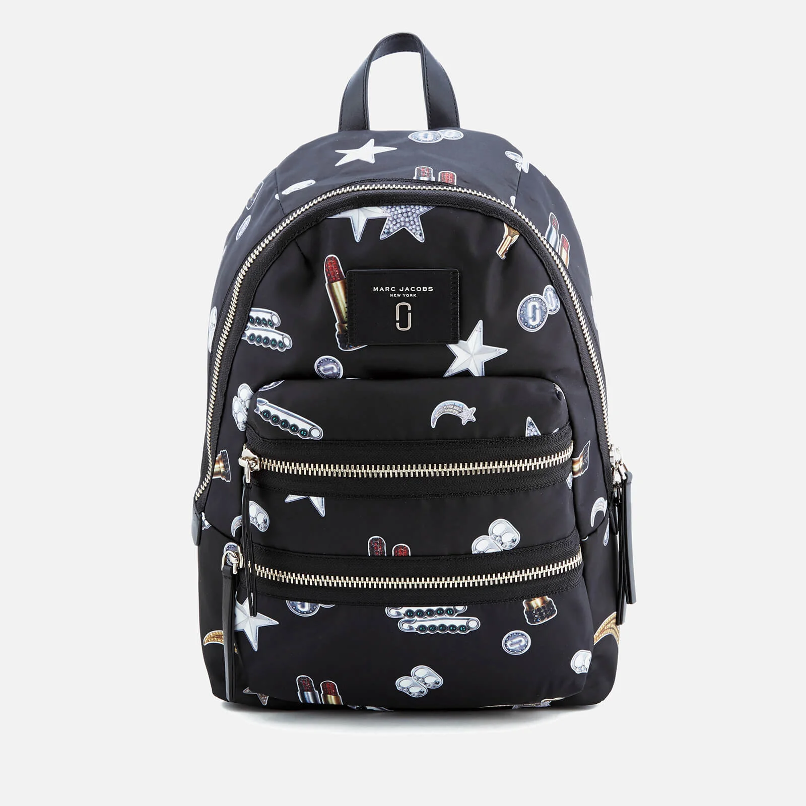 Marc Jacobs Women's Tossed Charms Printed Biker Backpack - Black Multi Image 1