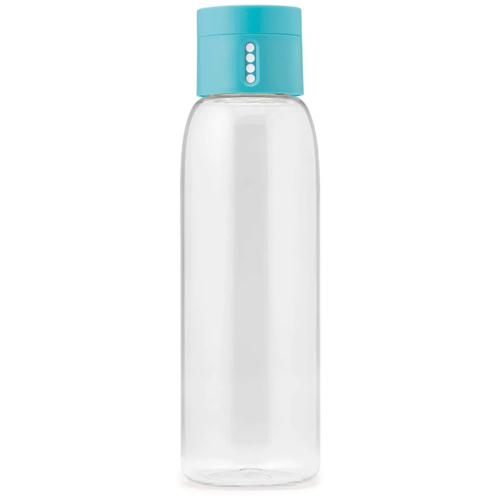 Joseph Joseph Dot Hydration-Tracking Water Bottle - Turquoise 600ml Image 1