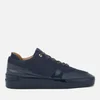 Android Homme Men's Omega Low Suede/Patent Leather Trainers - Navy - Image 1
