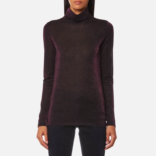 Maison Scotch Women's Long Sleeve Fitted Turtle Neck Top - Combo A