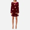 For Love & Lemons Women's Luxe Velvet Mini Dress - Raspberry - Image 1