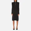Gestuz Women's Mathilde Wool Dress with Ruffle Shoulders - Black - Image 1