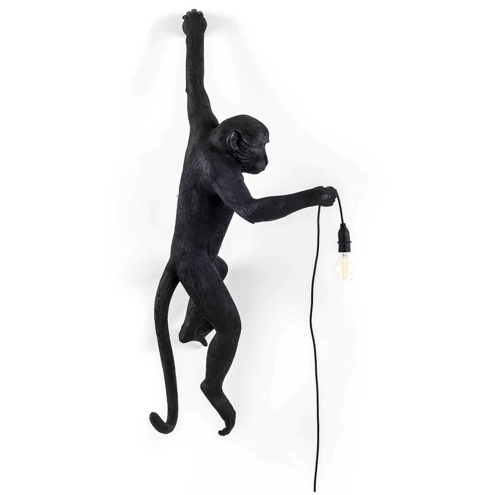 Seletti Hanging Monkey Lamp - Black Image 1