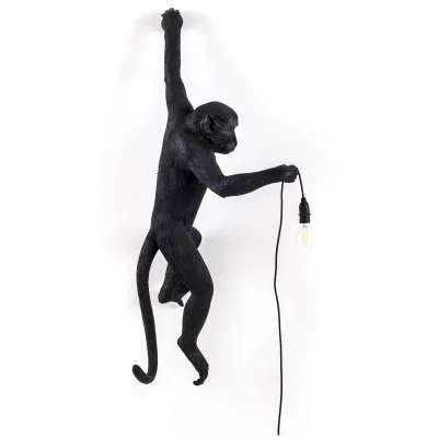 Seletti Hanging Monkey Lamp - Black