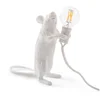 Seletti Standing Mouse Lamp - White - Image 1